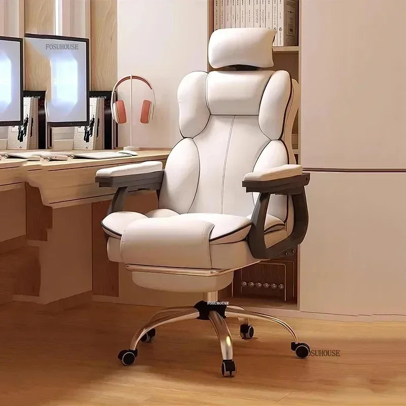 Ergonomic Nordic Gaming Chair Mobile Swivel Recliner Study Office Armchair Comfortable Home Lounge Computer Chair for Gamer Desk