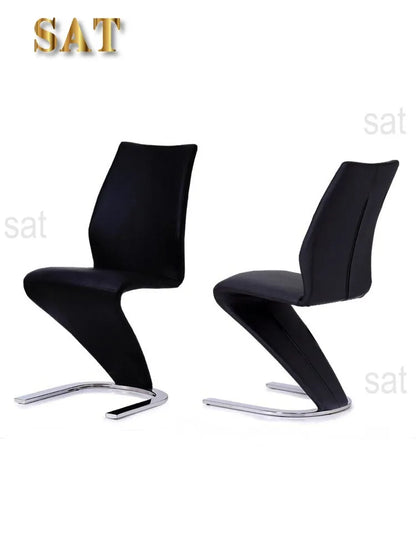 Modern Leather Dining Z Chair for Wholesale Home Furniture White Dining Chair with Gold Metal 7 Days Dinner Table