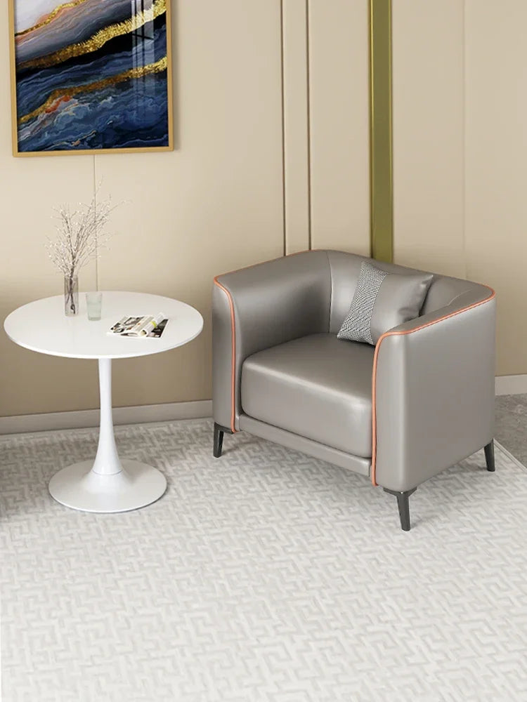Simple and modern single person sofa sales office negotiation sofa chair hotel beauty