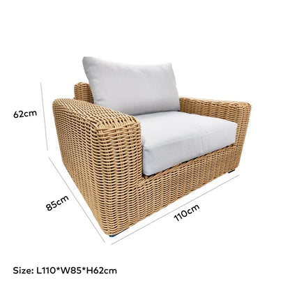 New Arrival Outdoor Rattan Sofa Set Morden 4PCS Sofa Set With Cushion for Garden Patio
