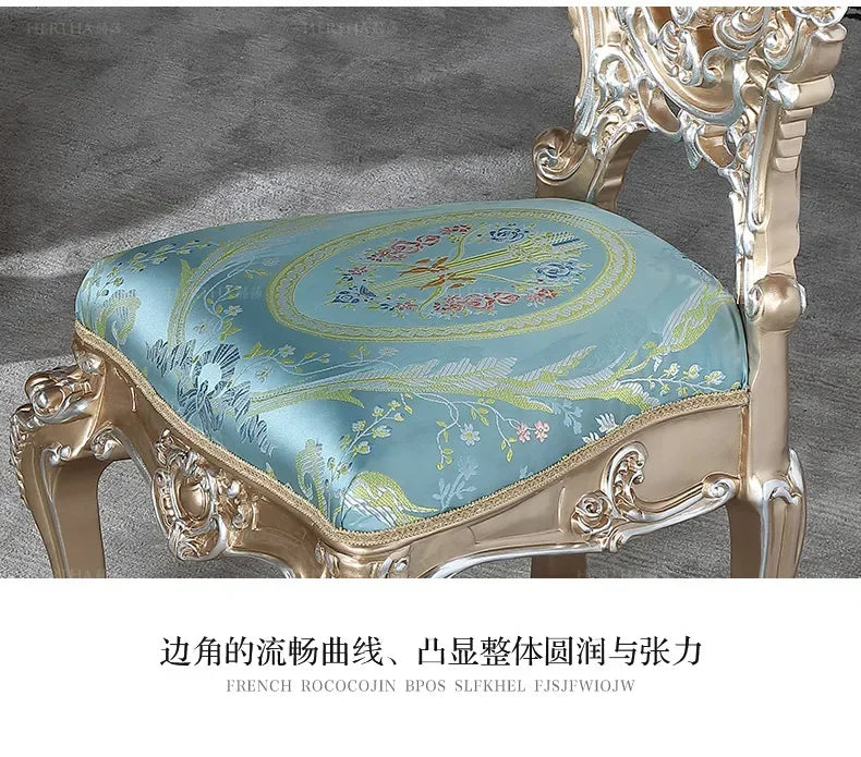 ssK178 A55 Palace French Rococo dining table and chair combination 1.9M European-style villa classical dining table luxury custo