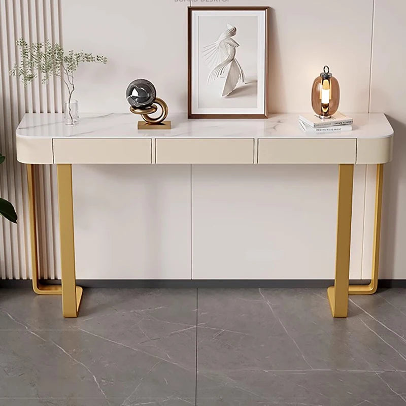 Italian Luxury Console Table With Storage Thin Living Room Entrance Console Table Rectangle Glam Woonkamer Tafel Furniture