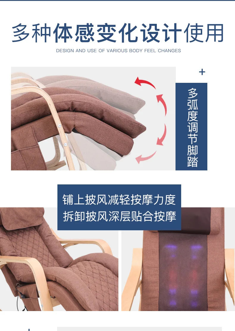NEW Massage Chair Household Small Multi-functional Office Lunch Break Recliner Massage Rocking Chair Intelligent Massager Sofa
