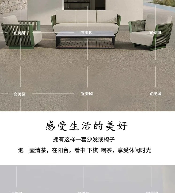 Leisure Outdoor Sofas Balcony Accent Design Courtyard Hotel Garden Sofas Floor Nordic Office Furniture Arredo Giardino Lshysf