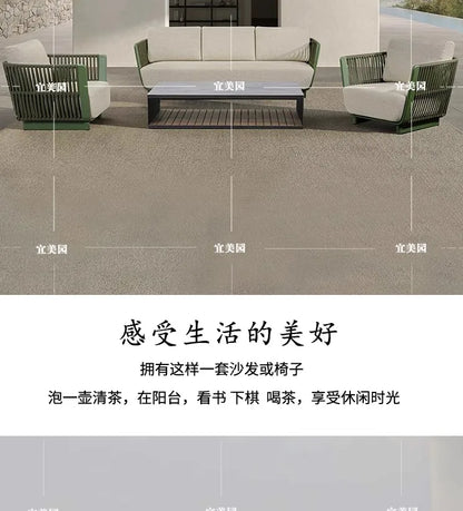 Leisure Outdoor Sofas Balcony Accent Design Courtyard Hotel Garden Sofas Floor Nordic Office Furniture Arredo Giardino Lshysf