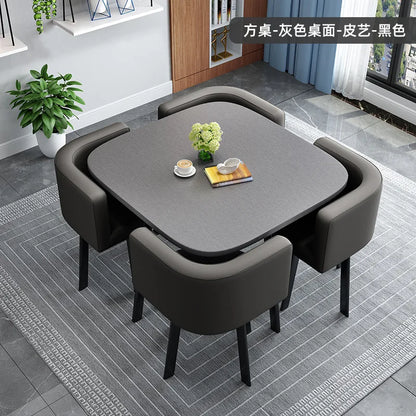 Simple square negotiation table and chair combination store, shop