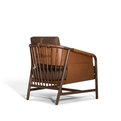Chinese Solid Wood Modern Negotiation Chair Living Room Dining Room Bedroom Hotel Leisure Armchair