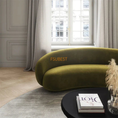 Round Teddy Sofa Lounge Nut Circle Curved Couch White Modern Sofas Chaise Lounge Nordic Style Canape  Living Room Furniture