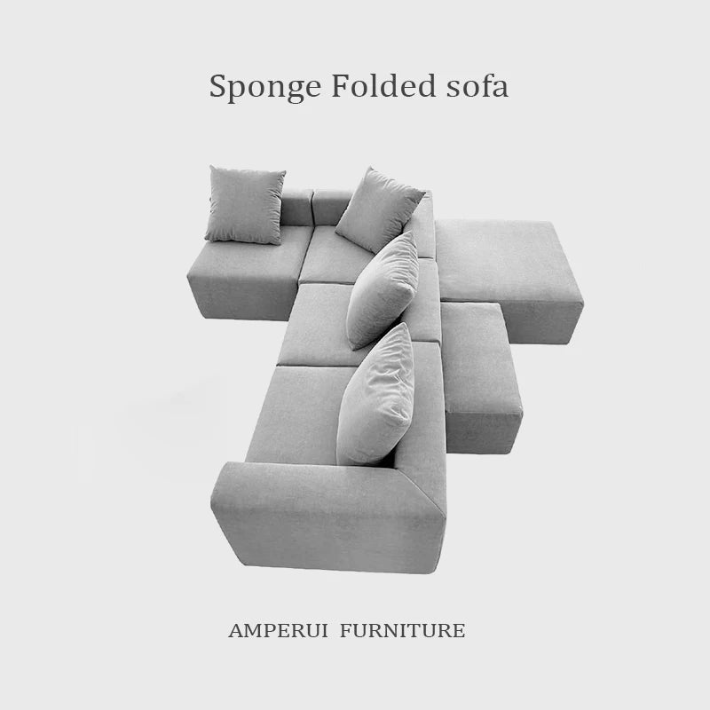 Popular  Modular Furniture - Strong Foam Support for Frameless Sofa. Combination of 6-seat Luxurious Living Room Compact Sofa.