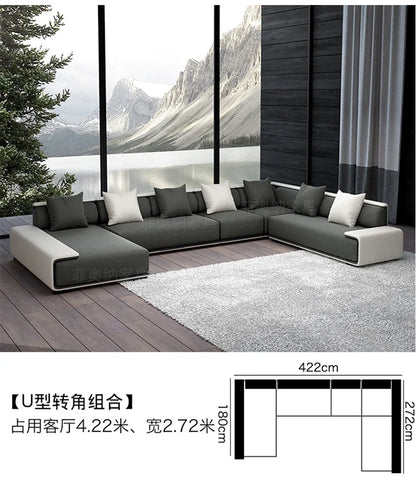 Nordic Living Room Sofas Recliner Minimalist Apartment Straight Sofas Fabric Comfortable Divani Da Soggiorno Home Furniture