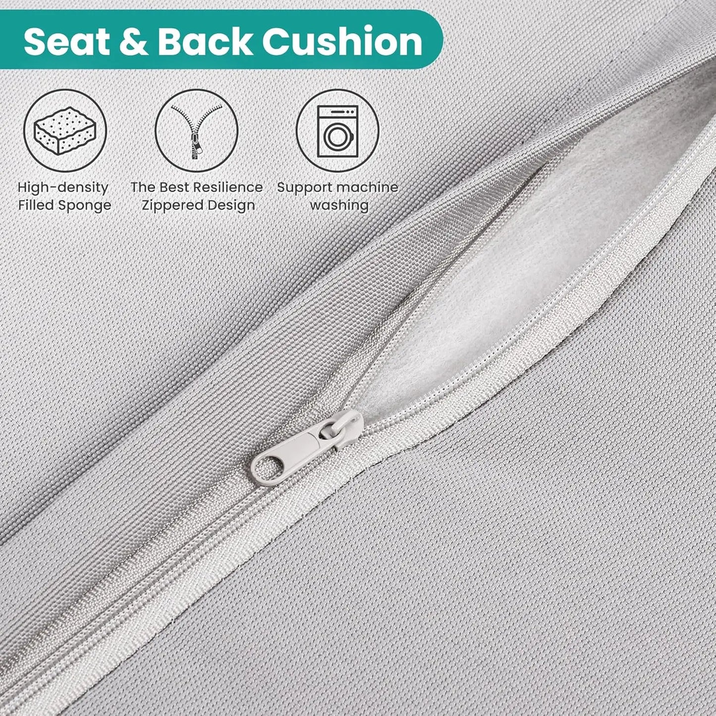 Patio Furniture Set, 7 Pieces Outdoor Patio Furniture with Dining , All Weather Wicker Conversation Set with Ottoman,