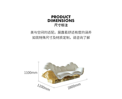 Modern Art Sofa Mansion Light Luxury Aesthetic Furniture High Luxury International Hall A9