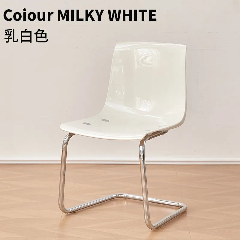 Transparent Acrylic Toyas Chair, Home Backrest Dining Chair, Nordic Minimalist Designer Desk, Coffee Shop Dining Table Chairs