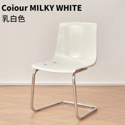 Transparent Acrylic Toyas Chair, Home Backrest Dining Chair, Nordic Minimalist Designer Desk, Coffee Shop Dining Table Chairs