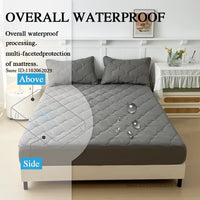 Fitted Bed Sheet Protector Breathable Waterproof Bedspreads Cover Anti-mite Anti-bacterial