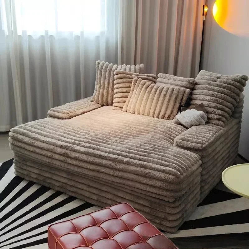 Pure sponge cloud big sitting deep sofa, living room bedroom compression sofa