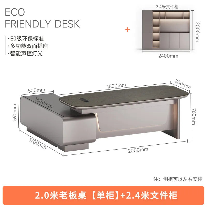 Minimalist Crafts Office Desk Storage Luxury Executive Organizers Office Desk Computer European Meuble Bureau Home Furniture