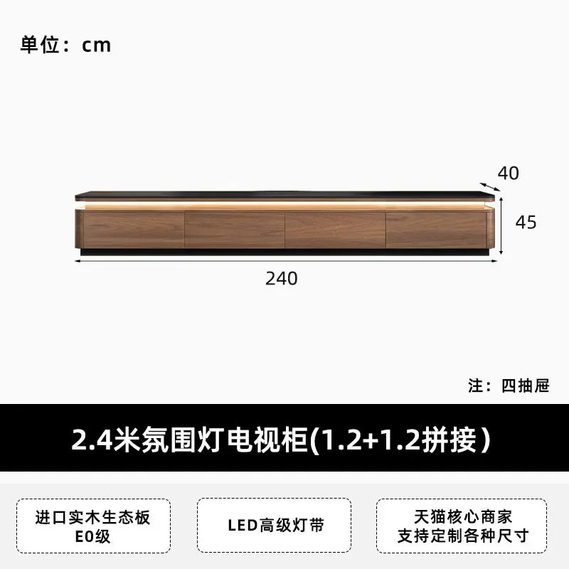 JC Storage Retro Design Tv Stand Coffee Table Lights Minimalist Floor Tv Stands Home Universal Mueble Para Televisor Furniture