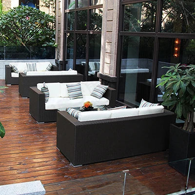 Outdoor sofa combination courtyard garden balcony leisure rattan chair