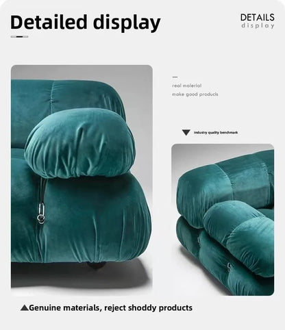 Italian Luxury Modular Sofa Vacuum Compressed Tufted Lazy Sofa Bread Design for Living Room