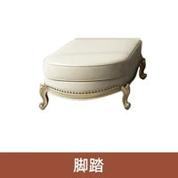 ZZ ZF Light Luxury Leather Solid Wood Sofa Combination Simple Luxury Complete Villa