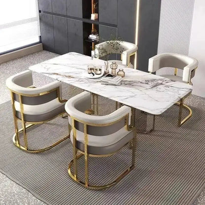 Luxury Dining Chairs Hotel Sales Office Receives Mahjong Sofa Chairs To Discuss Makeup Chairs in Nail Shops Velvet Bar Stool Hig