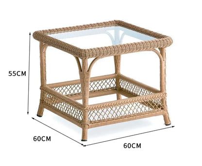Zz outdoor sofa courtyard leisure hotel outdoor terrace garden balcony rattan chair sofa combination