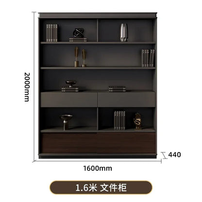 Filing Cabinet Luxury Large Computer Tables Modern Minimalist Executive Manager President Table Office Combination Furniture