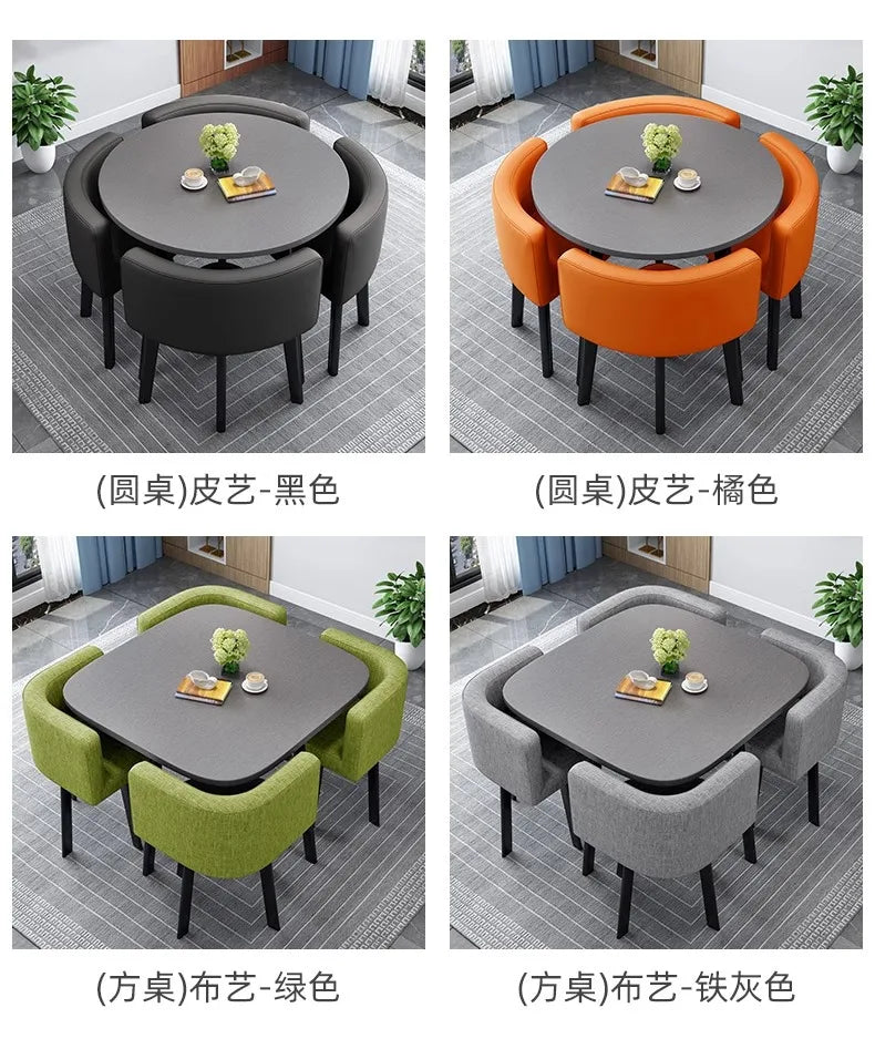 Simple square negotiation table and chair combination store, shop