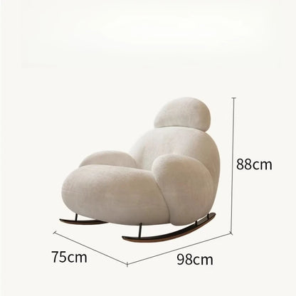 elegant creativity armchair Luxury Design modern comfortable Adult rocking chair balcony fashion mecedora adulto home furniture