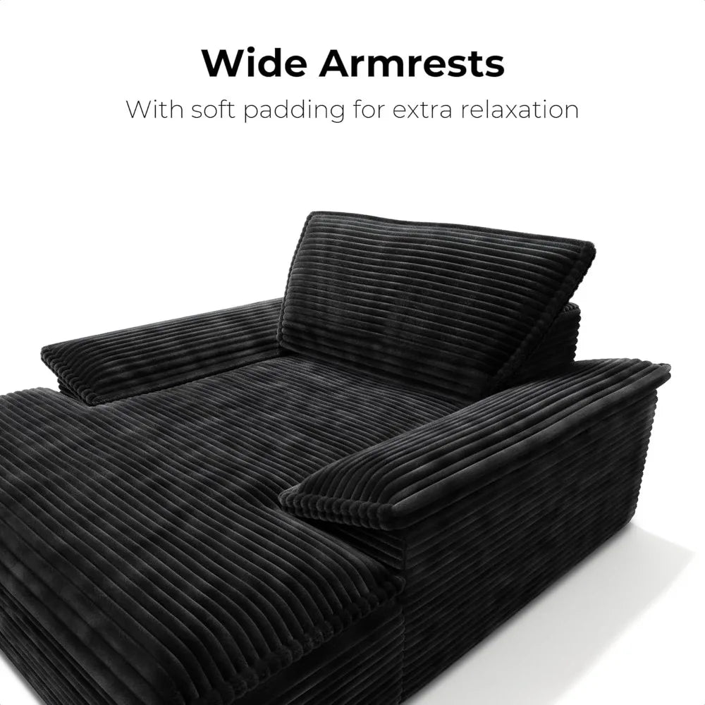 Nordic Sofabed Vacuum Compression Sofa Bed Modern Simple Lazy Sofa Bed  Thick Strip Velvet Large Sofa Bed Living Room Furniture