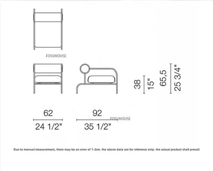 Modern Simple Living Room Chair Nordic Designer Stainless Steel Single Sofa Chair Bedroom Leisure Backr Armchair Home Furniture