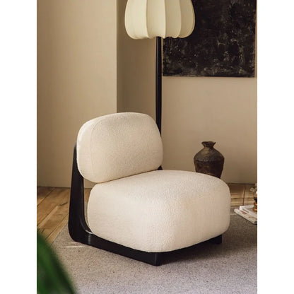 custom.ATUNUS Wabi Sabi Style Sofa Chairs Patio Lounge Chair Modern Nordic Wooden High Single Chair Living Room Furniture