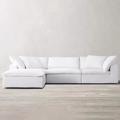 Modern design L-shaped sofa set Living room furniture combination set Modern living room white home sofa
