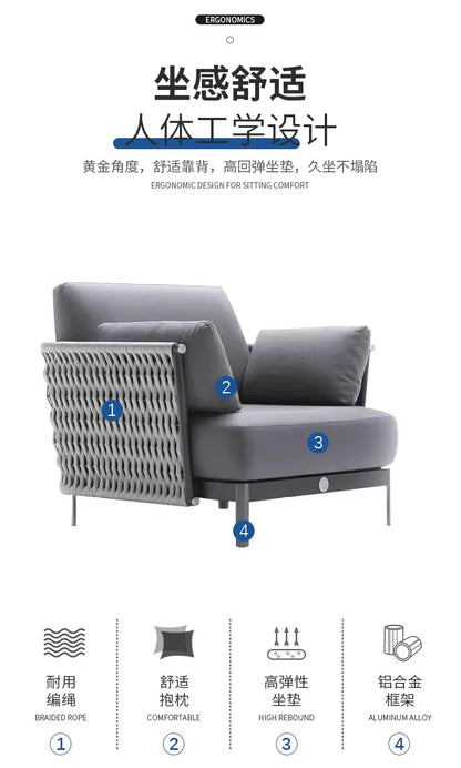 Advanced Luxury Outdoor Sofas Simplicity Creative New Style Garden Sofas Villa Party Accent Furniture Arredo Giardino Lshysf