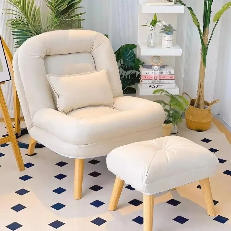 Sofa reclining small sofa single nap leisure chair bedroom reading recliner household simple lazy sofa