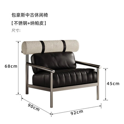 Single sofa chair creative metal homestay lazy leisure chair