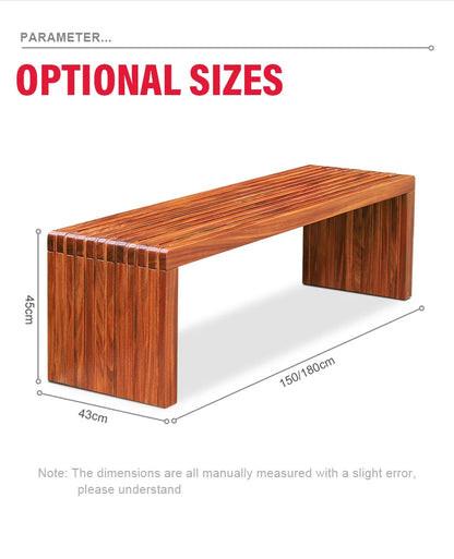 Banc en bois personnalisé, utilisation extérieure et intérieure, chaise écologique entièrement en bois, bonne banc d'attente de jardin porteur