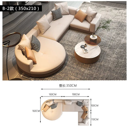 Minimalist Nordic Living Room Sofas Luxury Sectional Lounge Curved Living Room Sofas Designer Individual Muebles Home Furniture
