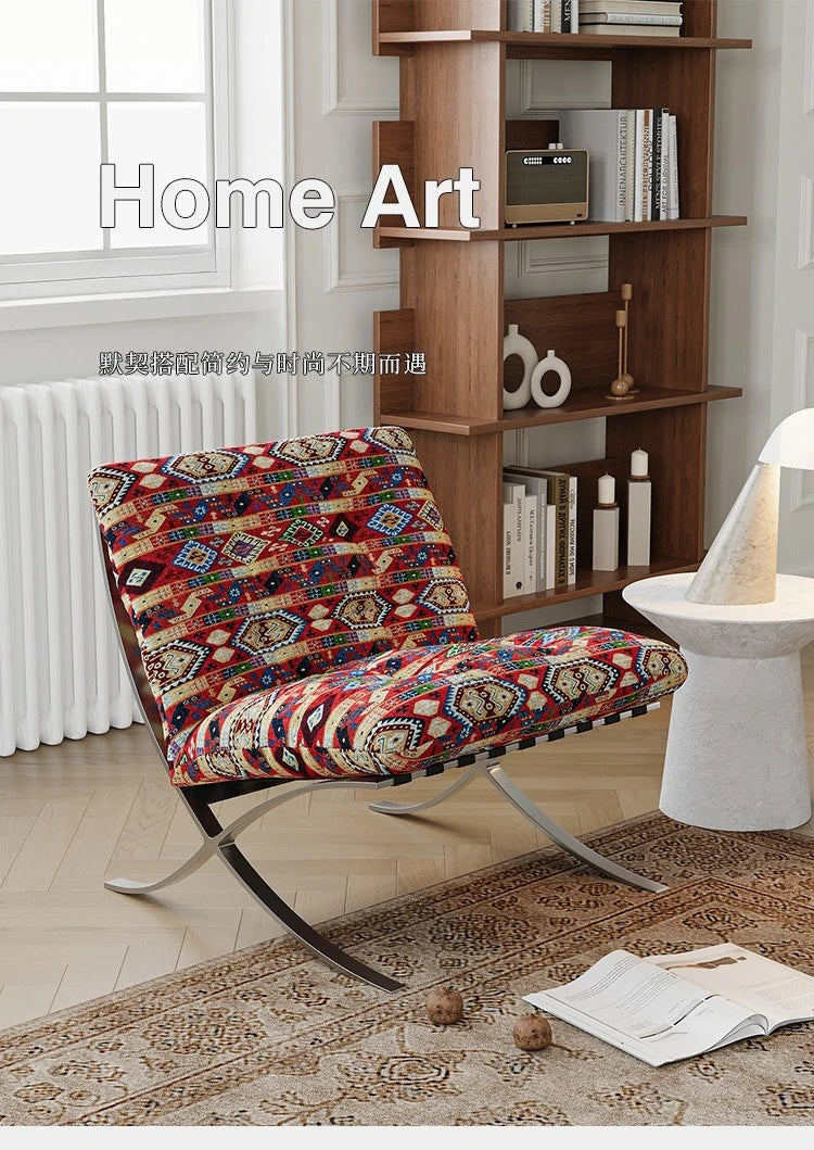 Medieval Barcelona single sofa designer single chair living room balcony leisure chair
