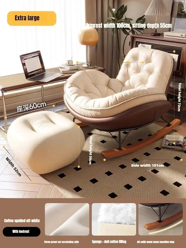 Lazy Sofa, Single Rocking Chair, Lounge Chair, Adult Honeycomb Chair, Balcony, Home Use,internet Celebrity,leisure Rocking Chair