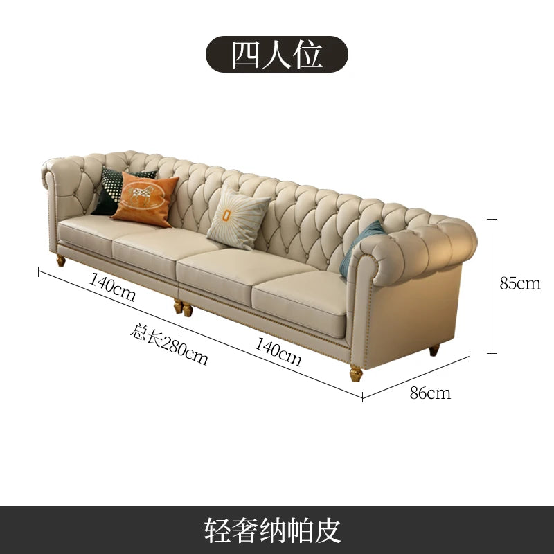 Nordic Modern Leather Sofas Luxury Sectional Single Loveseat Lounge Couch 3 Piece Designer Divano Soggiorno Furniture Home