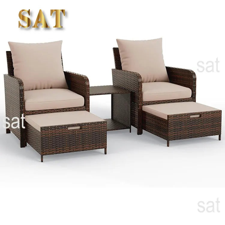 Hot SalesDygj Modern Design Outdoor Patio Furniture Durable & Comfortable Wicker Rattan Sofa Set & Garden Chair For Courtyard &