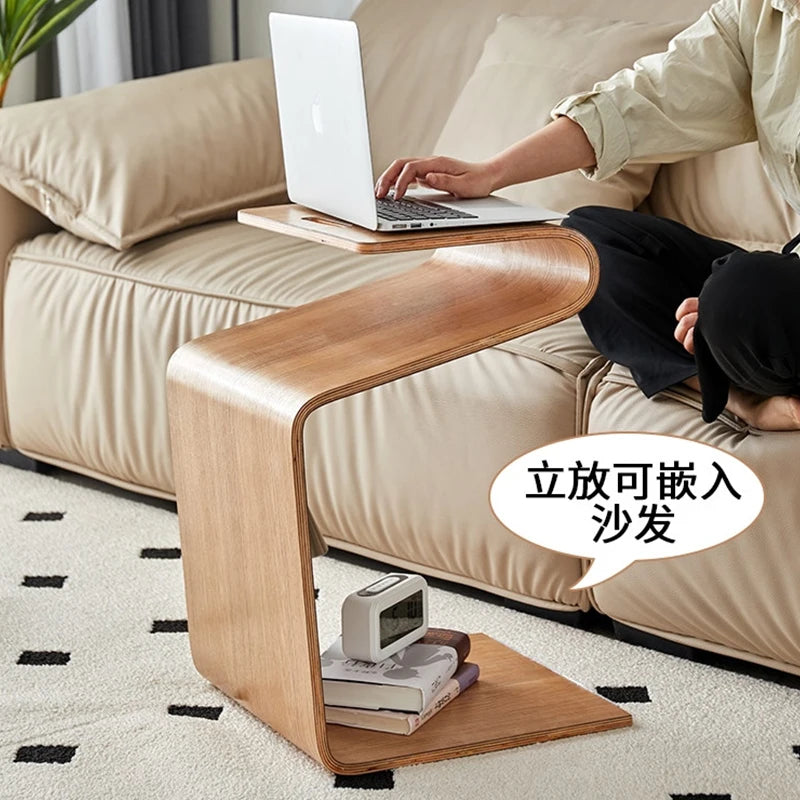 New N-Shaped Coffee Table: Nordic Creative Solid Wood Living Room Sofa Side Table, Bedroom Corner Table & Balcony Coffee Table