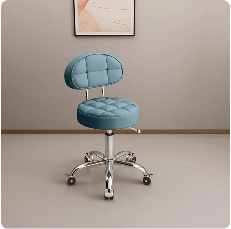 Big work stool hair cutting chair rotating lifting round stool pulley hair salon special beauty stool