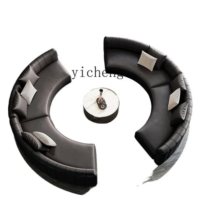 lobby curved sofa light luxury sales office negotiation beauty salon club reception lounge area sofa combination
