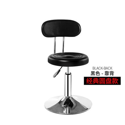 Bar Chair Bar Chair Stool Stool Haircut Chair Rotating Lifting Round Stool Backrest Pulley Chair Large Work Stool Supply