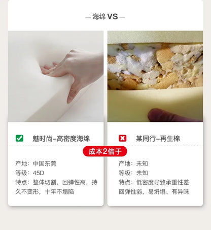 Two-color U-shaped villa leather sofa, modern light luxury semi-curved sofa