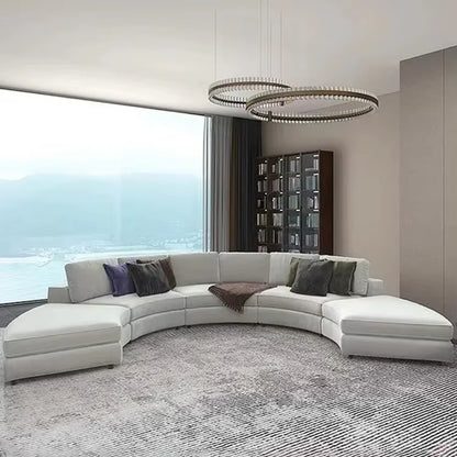 Modern Design Large Circular Sofa Combination Living Room Sofa Light Luxury Hotel Lobby Reception Beauty Salon Club Leisure Sofa