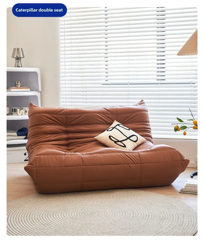 Caterpillar sofa three-person togo full sponge high rebound Internet celebrity living room leisure area sofa famous small sofa